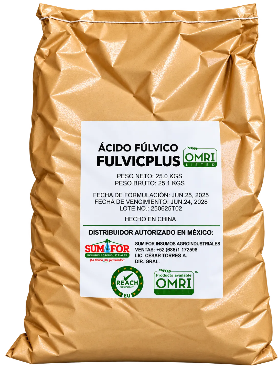 FULVIC PLUS – Ácido Fúlvico 80% en Polvo